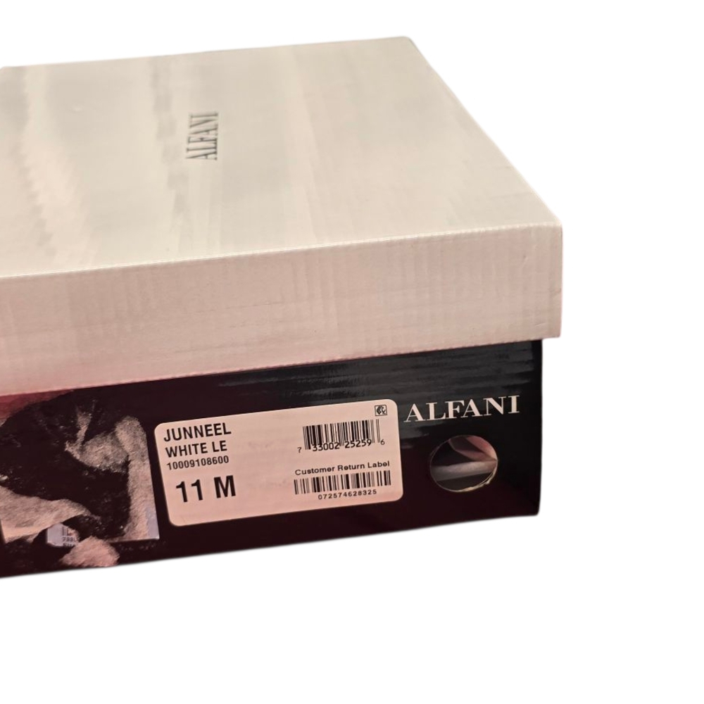 Alfani White Women's Heels with Silver Accents - Picture 2 of 13